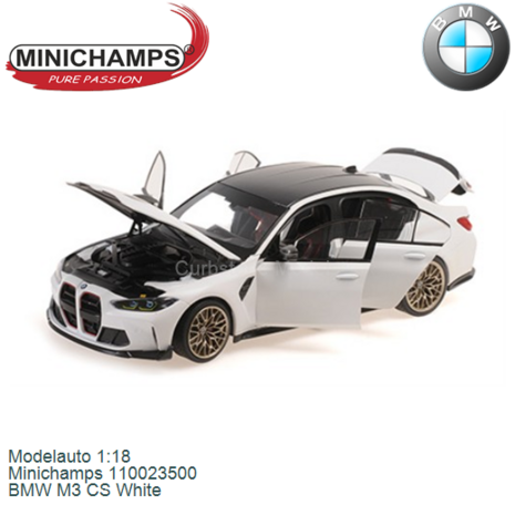Modelauto 1:18 | Minichamps 110023500 | BMW M3 CS White