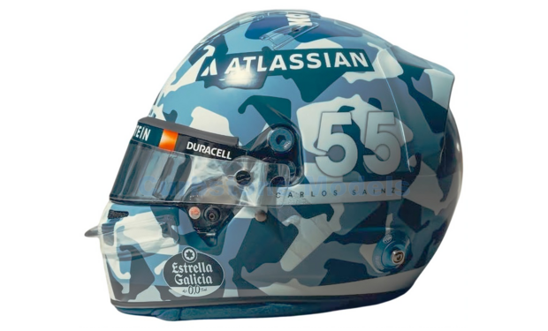 Helm 1:5 | Spark 5HF218 | Bell Helmet | Williams Racing 2025 #55 - C.Sainz