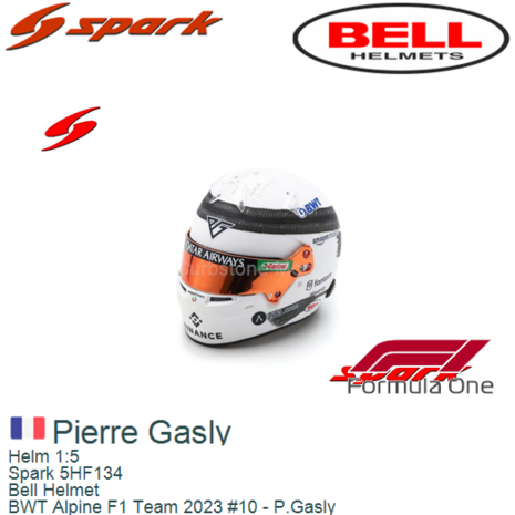 Helm 1:5 | Spark 5HF134 | Bell Helmet | BWT Alpine F1 Team 2023 #10 - P.Gasly