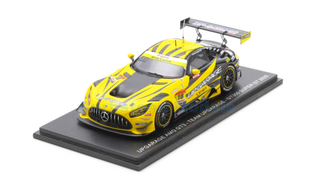 Modelauto 1:43 | Spark 43SGT25018 | Mercedes AMG GT3 | TEAM UPGARAGE-AMG 2025 #18 - T.Kobayashi - Y.Nomura 