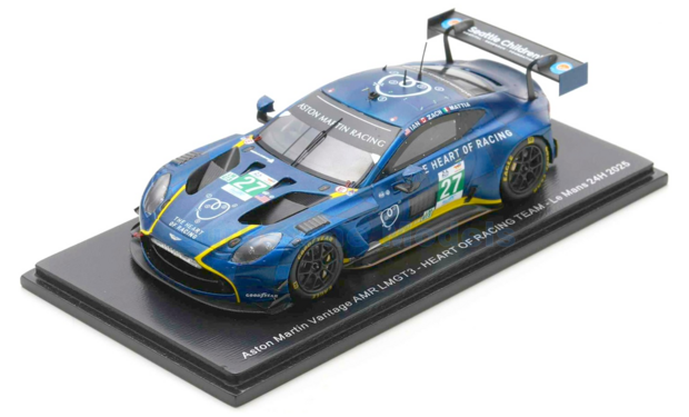 Modelauto 1:43 | Spark S9291 | Aston Martin Vantage AMR GT3 Evo LMGT3 | Heart of Racing Team 2025 #27 - Z.Robichon - I.James - 