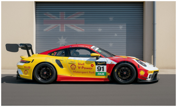 1:43 | Spark AS084 | Porsche 911 GT3 R | The Bend Motorsport Park EMA 2025 #91 - M.Schuring  - S.Shahin - Y.Shahin - L.Heinrich