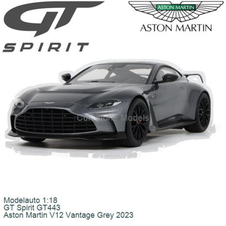 Modelauto 1:18 | GT Spirit GT443 | Aston Martin V12 Vantage Grey 2023