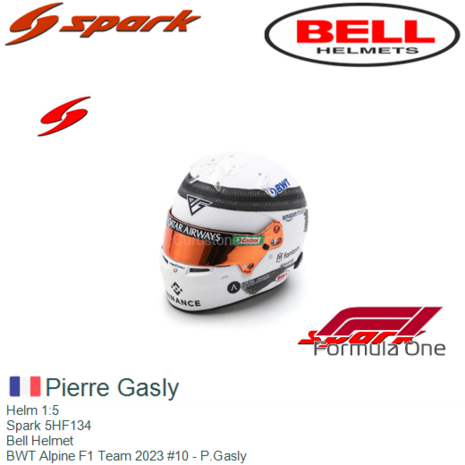 Helm 1:5 | Spark 5HF134 | Bell Helmet | BWT Alpine F1 Team 2023 #10 - P.Gasly