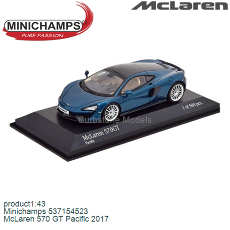 product1:43 | Minichamps 537154523 | McLaren 570 GT Pacific 2017