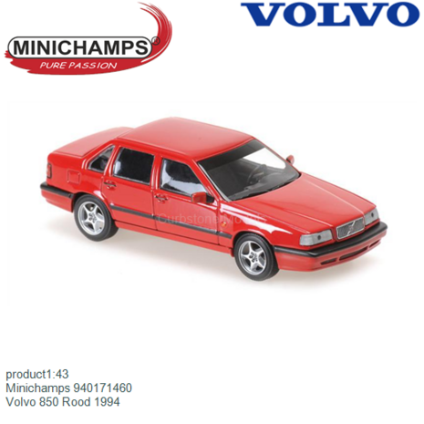product1:43 | Minichamps 940171460 | Volvo 850 Rood 1994
