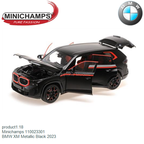 product1:18 | Minichamps 110023301 | BMW XM Metallic Black 2023