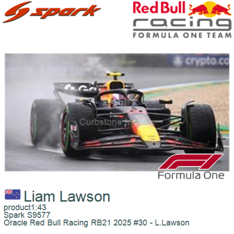 product1:43 | Spark S9577 | Oracle Red Bull Racing RB21 2025 #30 - L.Lawson