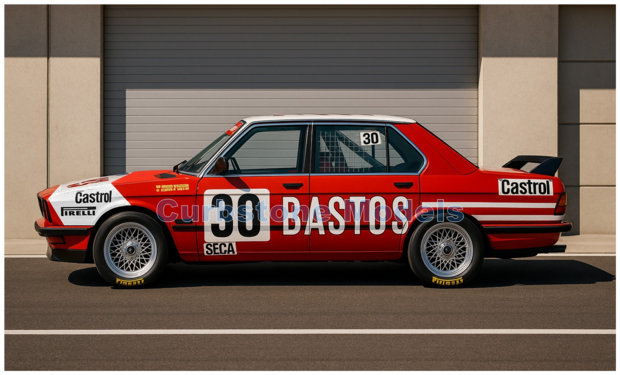 product1:18 | IXO-Models 18RMC182A.22 | BMW 520i (E28) | Bastos 1982 #30 - E.Joosen - H.Heyer - A.Hahne