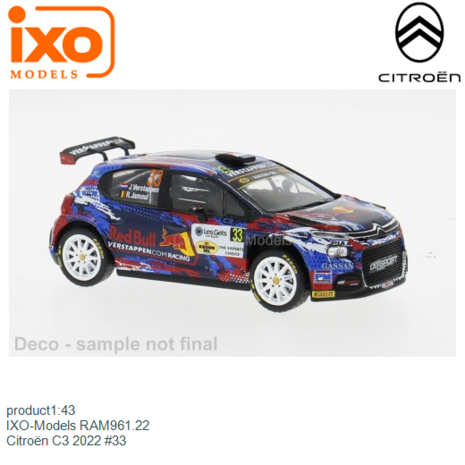product1:43 | IXO-Models RAM961.22 | Citroën C3 2022 #33