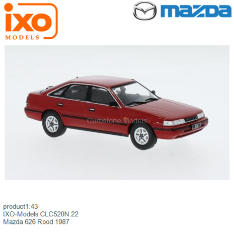 product1:43 | IXO-Models CLC520N.22 | Mazda 626 Rood 1987
