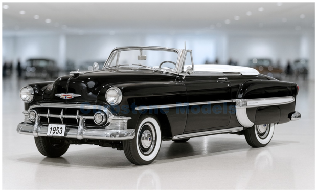 product1:18 | Sunstar 1626 | Chevrolet Bel Air Open Convertible Black 1953