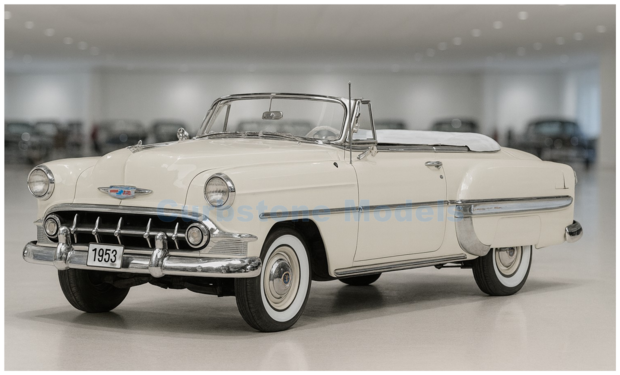 product1:18 | Sunstar 1627 | Chevrolet Bel Air Open Convertible White 1953