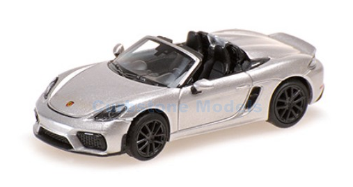 product1:87 | Minichamps 870067704 | Porsche 718 Spyder 981 Zilver metallic 2019