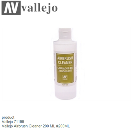 product | Vallejo 71199 | Vallejo Airbrush Cleaner 200 ML #200ML
