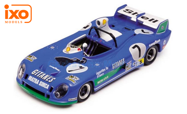 product1:43 | IXO-Models LM1974 | Matra MS 670B | Équipe Gitanes 1974 #7 - H.Pescarolo - G.Larrousse