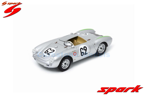 product1:43 | Spark S9712 | Porsche Ag 550 RS Spyder 1969 #62 - H.Glöckler - J.Juhan
