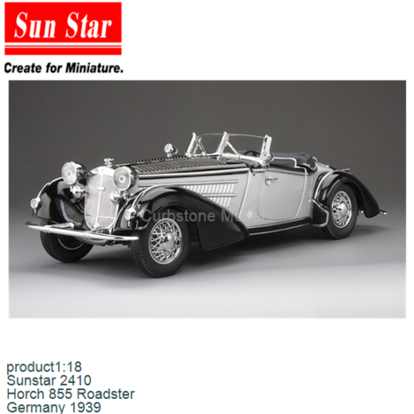 product1:18 | Sunstar 2410 | Horch 855 Roadster | Germany 1939