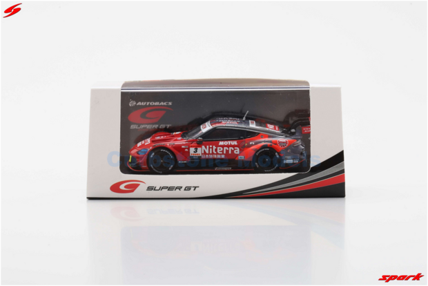 Product 1:64 | Spark 64SGT25003 | Nissan Fairlady Z NISMO | Niterra MOTUL Z NISMO NDDP 2025 #3 - D.Sasaki - A.Miyake