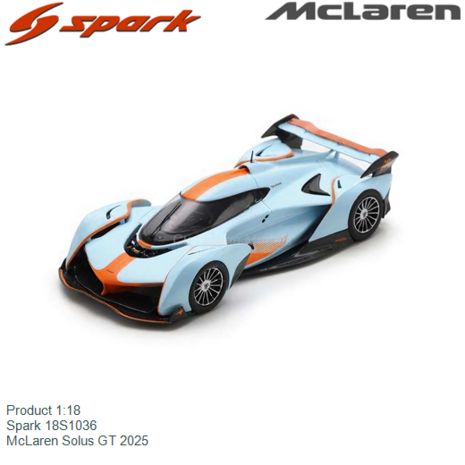 Product 1:18 | Spark 18S1036 | McLaren Solus GT 2025