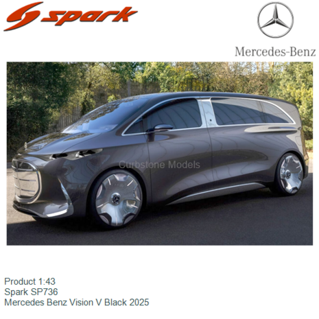 Product 1:43 | Spark SP736 | Mercedes Benz Vision V Black 2025