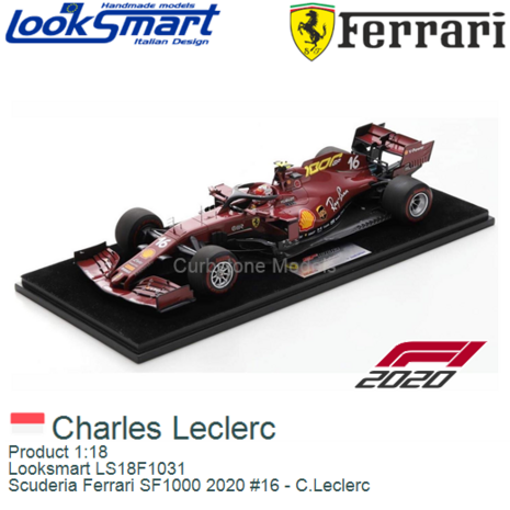 Product 1:18 | Looksmart LS18F1031 | Scuderia Ferrari SF1000 2020 #16 - C.Leclerc