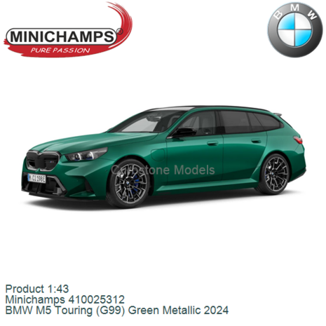 Product 1:43 | Minichamps 410025312 | BMW M5 Touring (G99) Green Metallic 2024