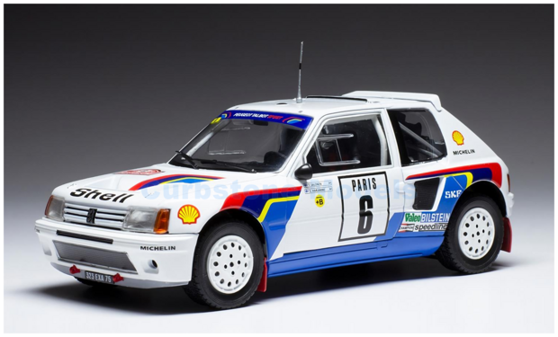 Product 1:24 | IXO-Models 24RAL024B | Peugeot Sport 205 T16 WRC 1985 #6 - T.Salonen - S.Harjanne