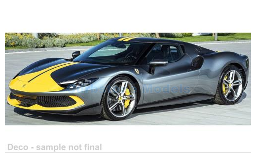 Product 1:64 | Maisto 15700-08 | Ferrari 296 GTB Silver and Yellow