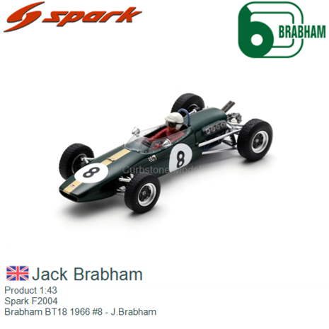 Product 1:43 | Spark F2004 | Brabham BT18 1966 #8 - J.Brabham