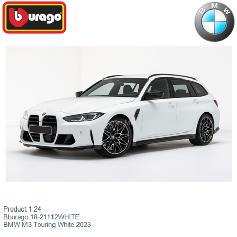 Product 1:24 | Bburago 18-21112WHITE | BMW M3 Touring White 2023