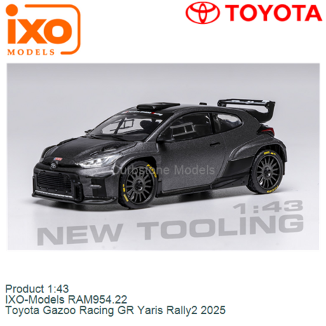Product 1:43 | IXO-Models RAM954.22 | Toyota Gazoo Racing GR Yaris Rally2 2025