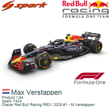 Product 1:64 | Spark Y424 | Oracle Red Bull Racing RB21 2025 #1 - M.Verstappen