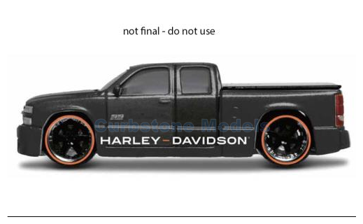 Product 1:64 | Maisto 15380-04 | Chevrolet Silverado SS Pickup Black and Orange 2004