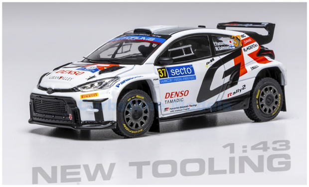 Product 1:43 | IXO-Models RAM956.22 | Toyota Gazoo Racing GT Yaris Rally2 WRC 2024 #37 - M.Salminen - N.Yamamoto