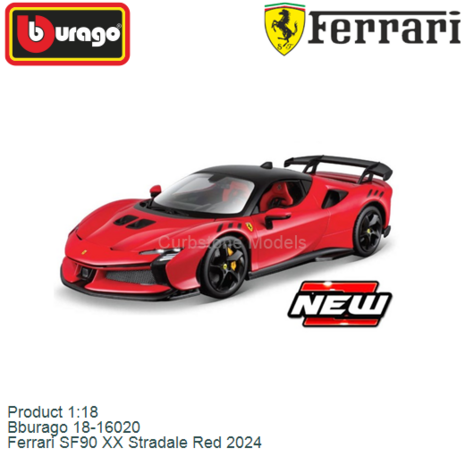 Product 1:18 | Bburago 18-16020 | Ferrari SF90 XX Stradale Red 2024