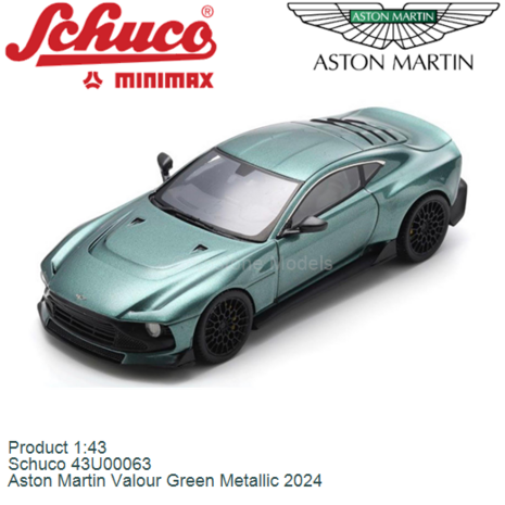 Product 1:43 | Schuco 43U00063 | Aston Martin Valour Green Metallic 2024