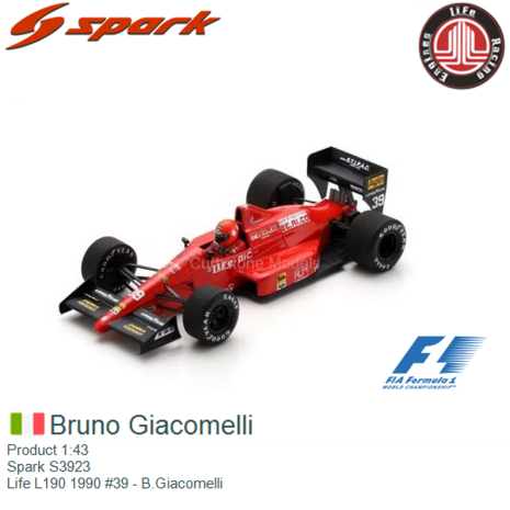 Product 1:43 | Spark S3923 | Life L190 1990 #39 - B.Giacomelli