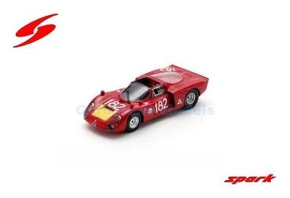 Product 1:43 | Spark SI036 | Alfa Romeo T33-2 | Autodelta S.p.a 1968 #182 - G.Baghetti - G.Biscaldi