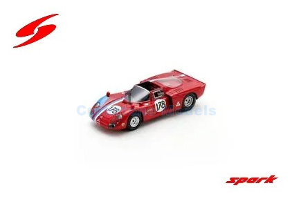 Product 1:43 | Spark SI035 | Alfa Romeo T33-2 | Racing Team V.D.S 1968 #178 - R.Slotemaker - T.Pilette