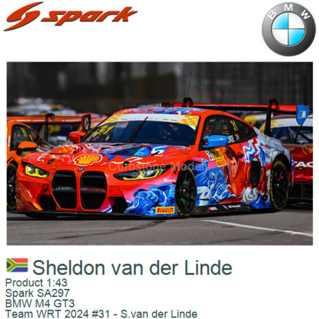 Product 1:43 | Spark SA297 | BMW M4 GT3 | Team WRT 2024 #31 - S.van der Linde