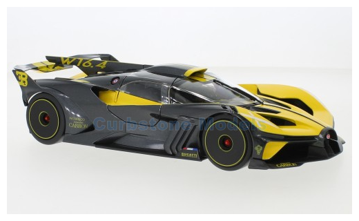 Product 1:18 | Bburago 18-11047YELLOW | Bugatti Bolide W16.4 Yellow / Black 2020