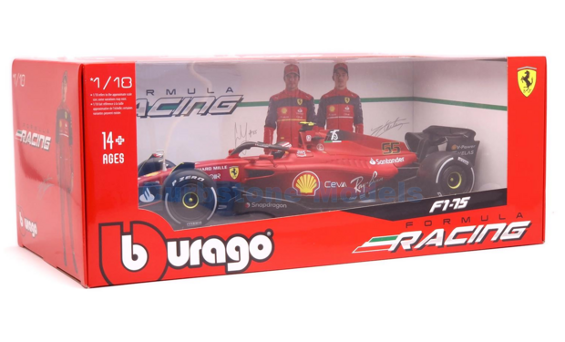 Product 1:18 | Bburago 18-16811S | Scuderia Ferrari SF-75 2022 #55 - C.Sainz