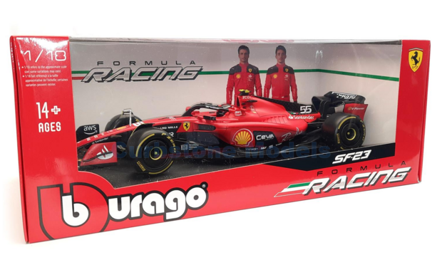 Product 1:18 | Bburago 18-16812S | Scuderia Ferrari SF-23 2023 #55 - C.Sainz