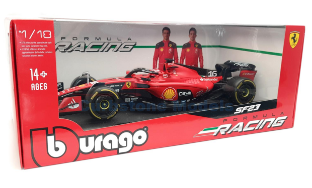 Product 1:18 | Bburago 18-16812L | Scuderia Ferrari SF-23 2023 #16 - C.Leclerc