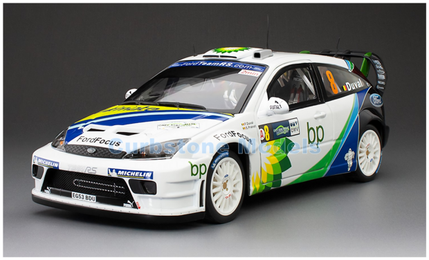 Product 1:18 | Sunstar 3881 | Ford Motor Co. Ltd Rallye Sport team Focus RS WRC04 2004 #8 - F.Duval - S.Prévot