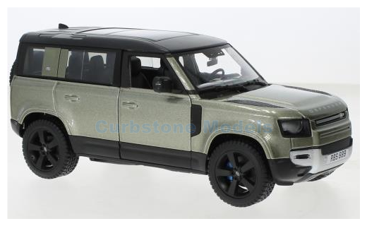 Product 1:24 | Bburago 18-21101GREEN | Land Rover Defender 110 Metallic  Green 2022