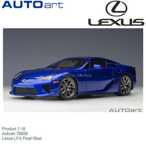 Product 1:18 | Autoart 78858 | Lexus LFA Pearl Blue