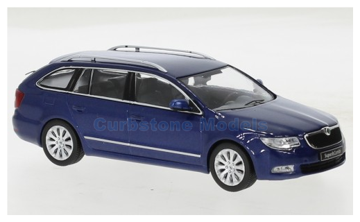 Product 1:43 | IXO-Models CLC470N.22 | Skoda Superb II 3T Metallic Blue 2008