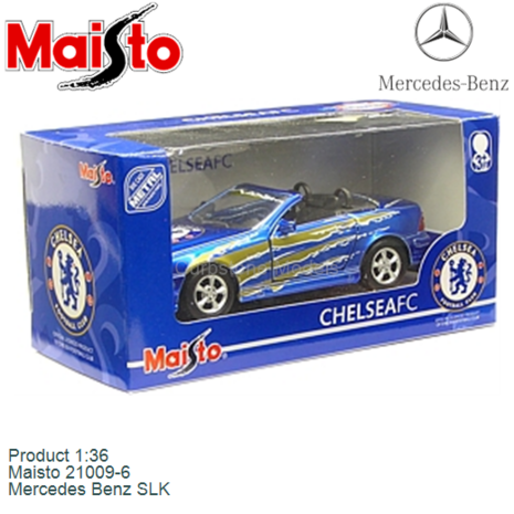 Product 1:36 | Maisto 21009-6 | Mercedes Benz SLK